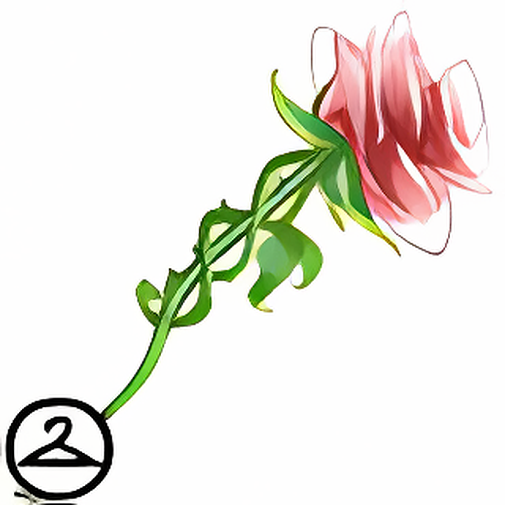 Glass Rose Staff