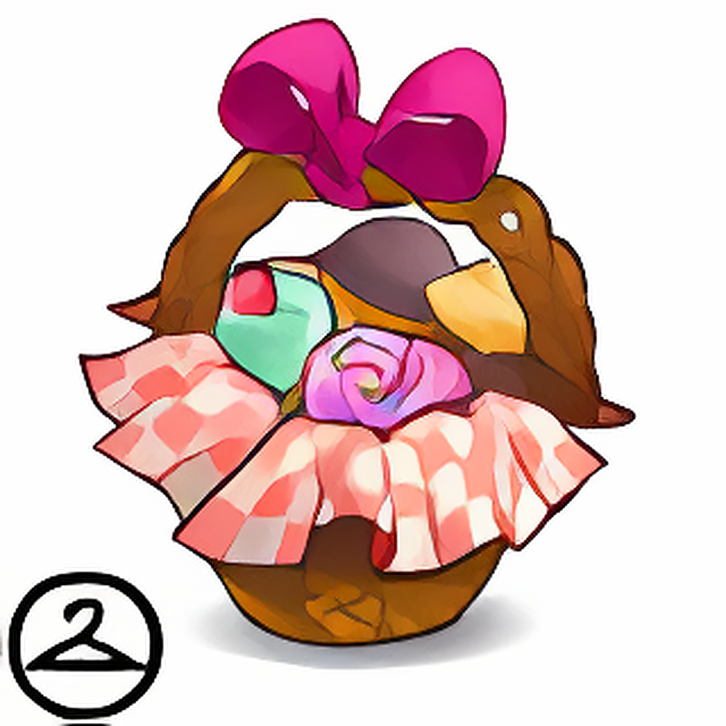 Basket of Valentine Cupcakes