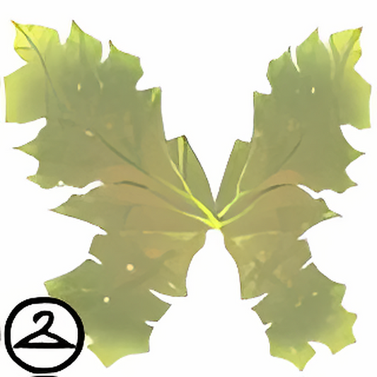 Glittery Leaf Wings