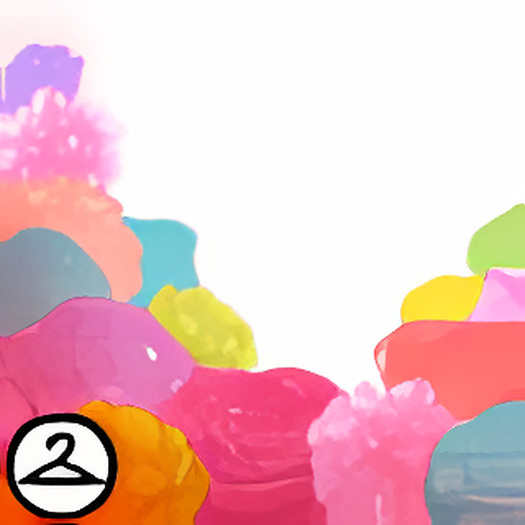 Sparkling Paper Flower Foreground