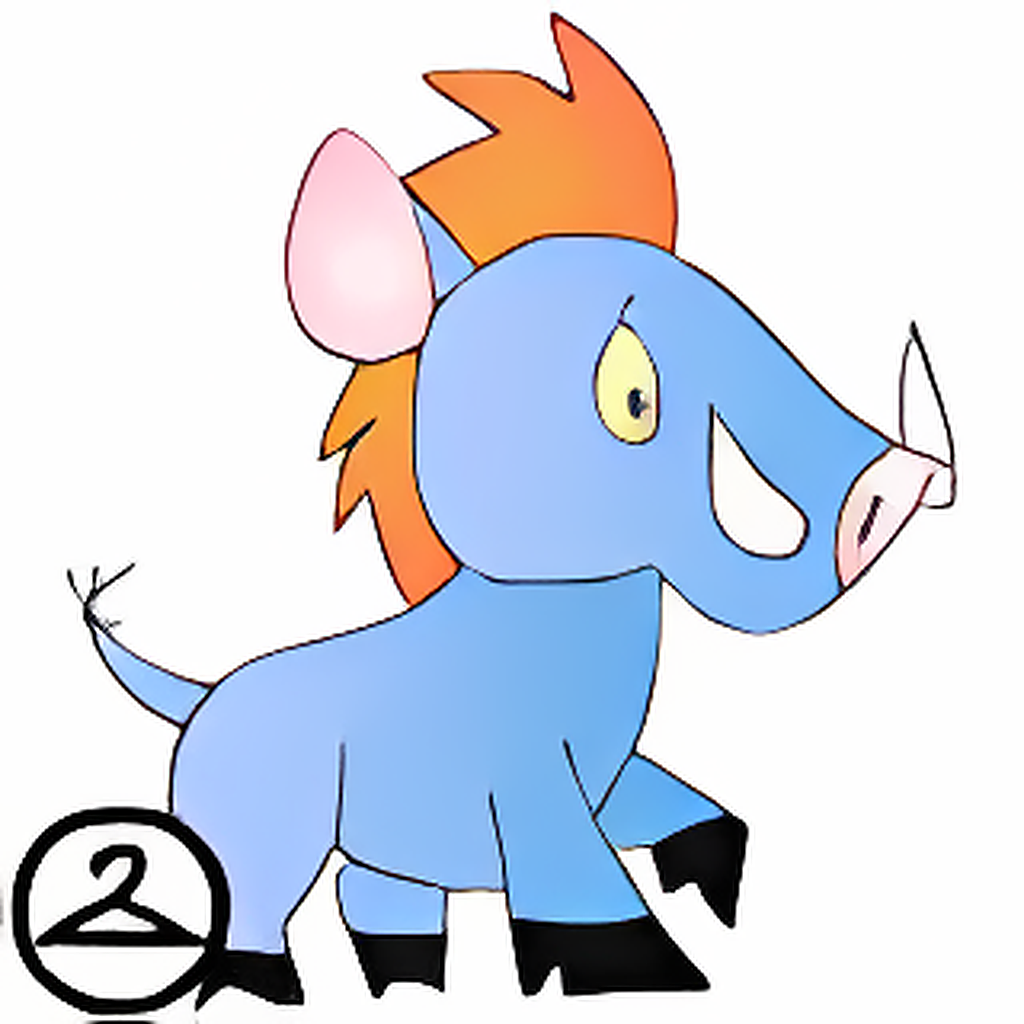 Super Nostalgic Blue Moehog