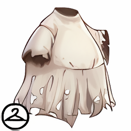 Distressed Spooky White Dress