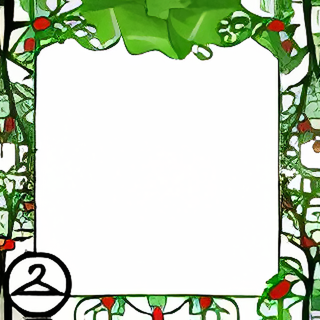 Festive Holly Frame