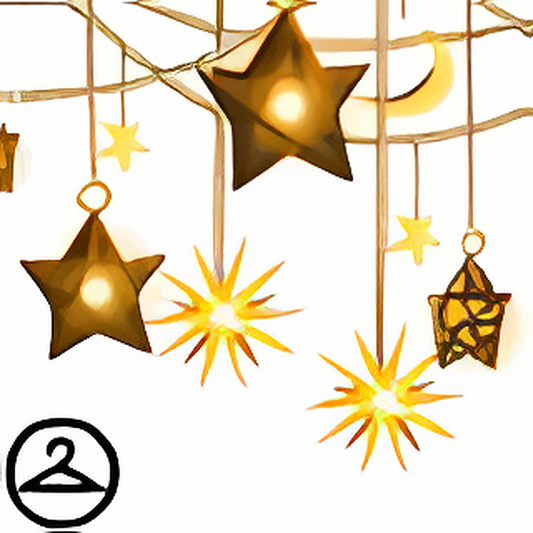 Bronze Sun & Moon Garland