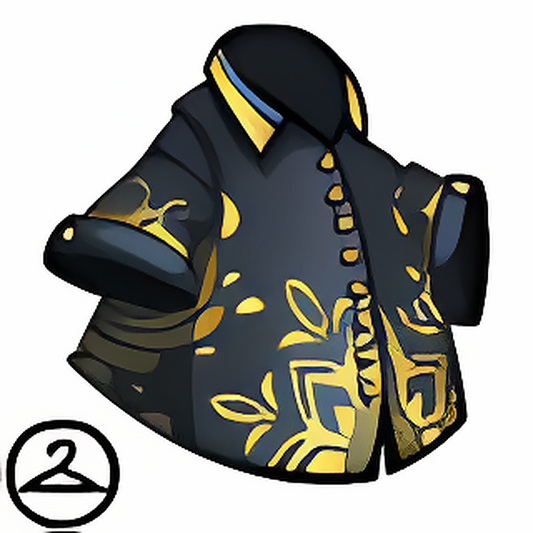 Black & Gold Ornate Shirt