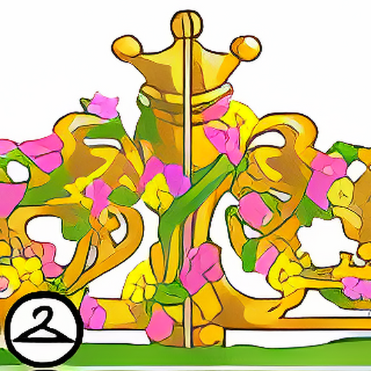 Yellow and Pink Decorative Fence Foreground
