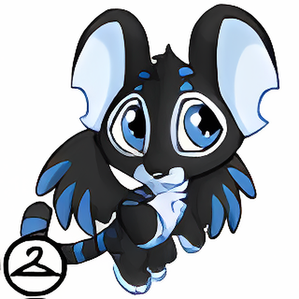 Prismatic Dark: Baby Faerie Kougra