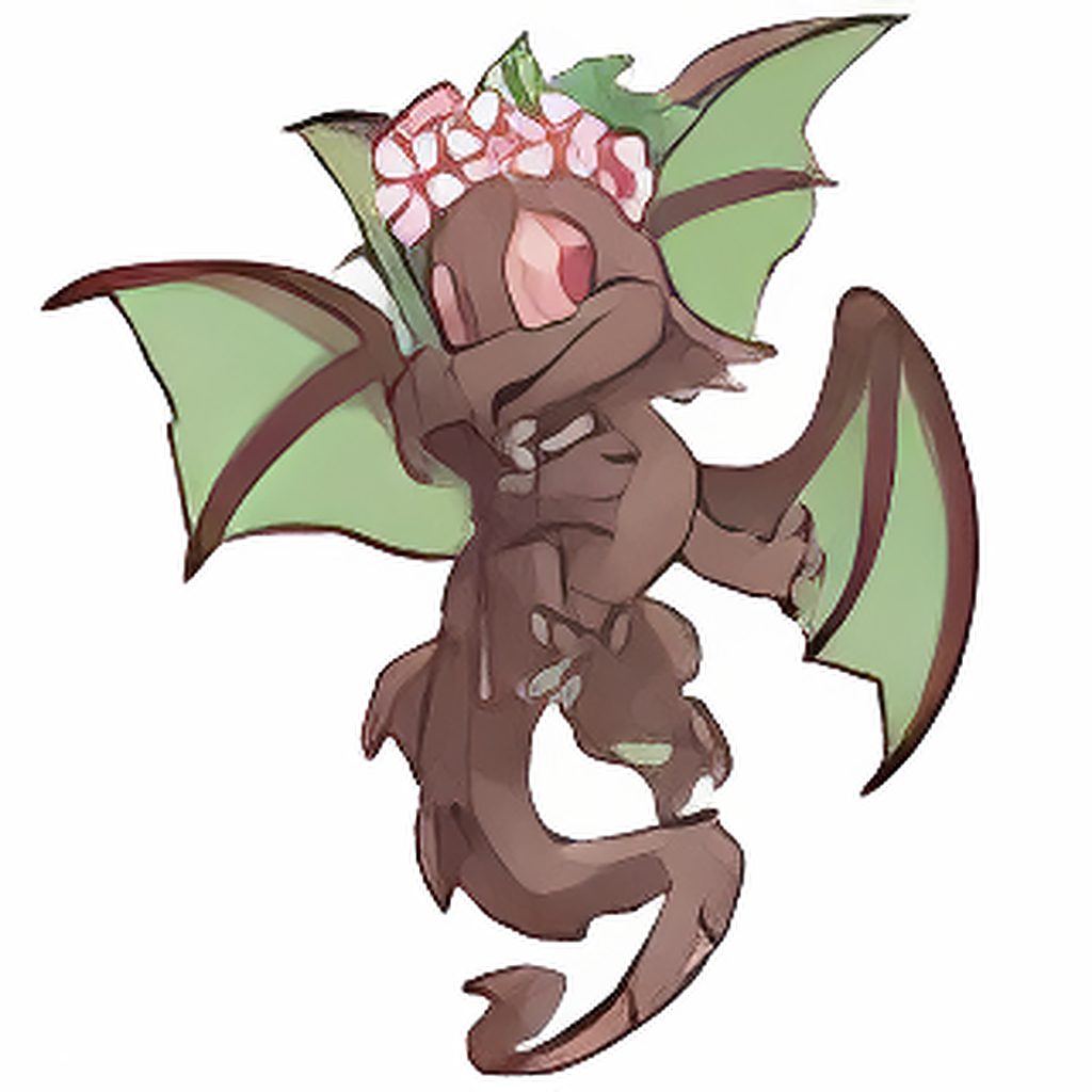Prismatic Blossom: Blooming Woodland Draik