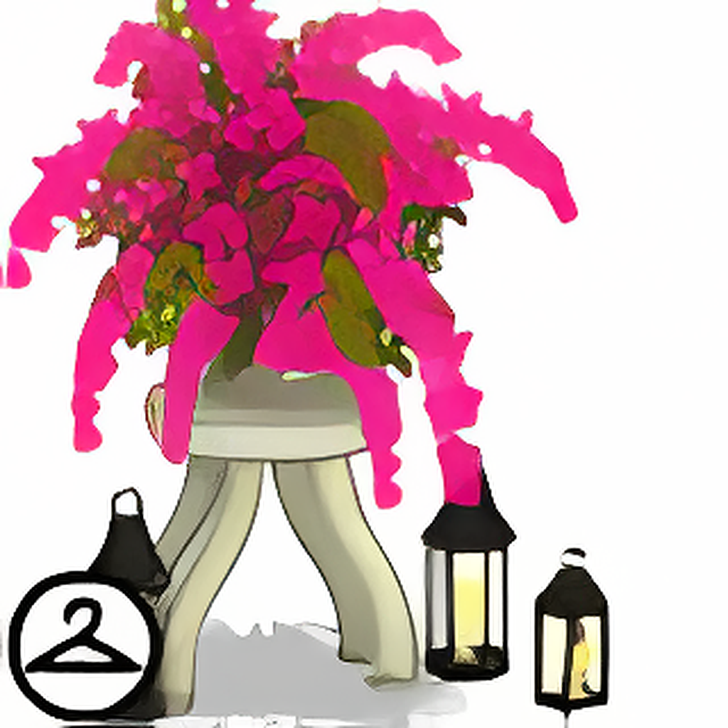 Delicate Flower and Lantern Trinket