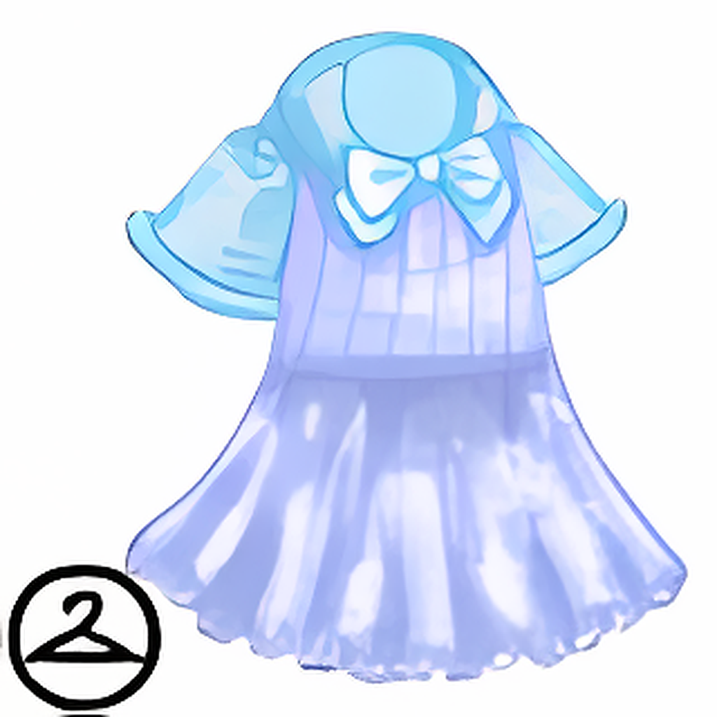 Baby Blue Fabric Dress