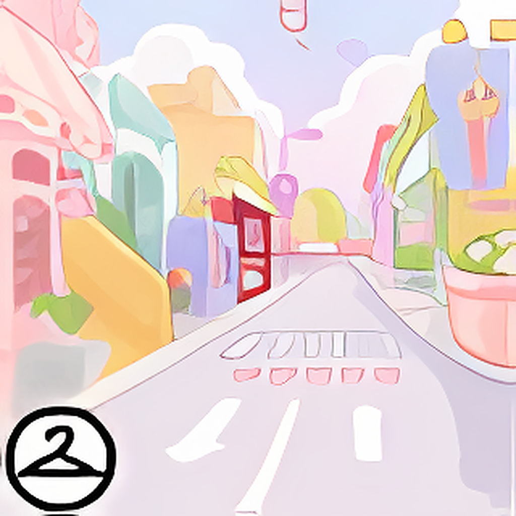 Super Kawaii Window Shopping Background