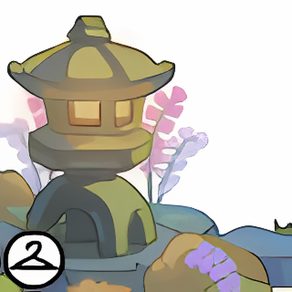 Calming Stone Garden Foreground