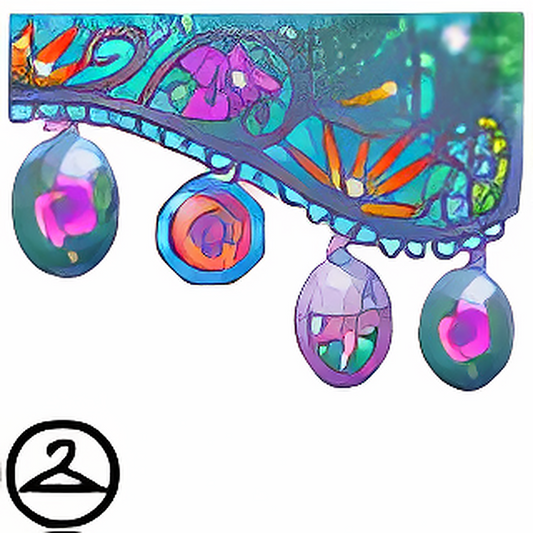 Stained Glass Flower Garland