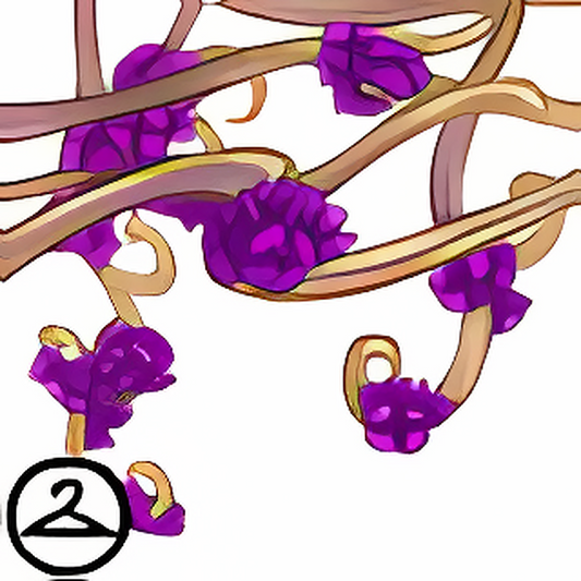 Golden Flowering Branches Garland