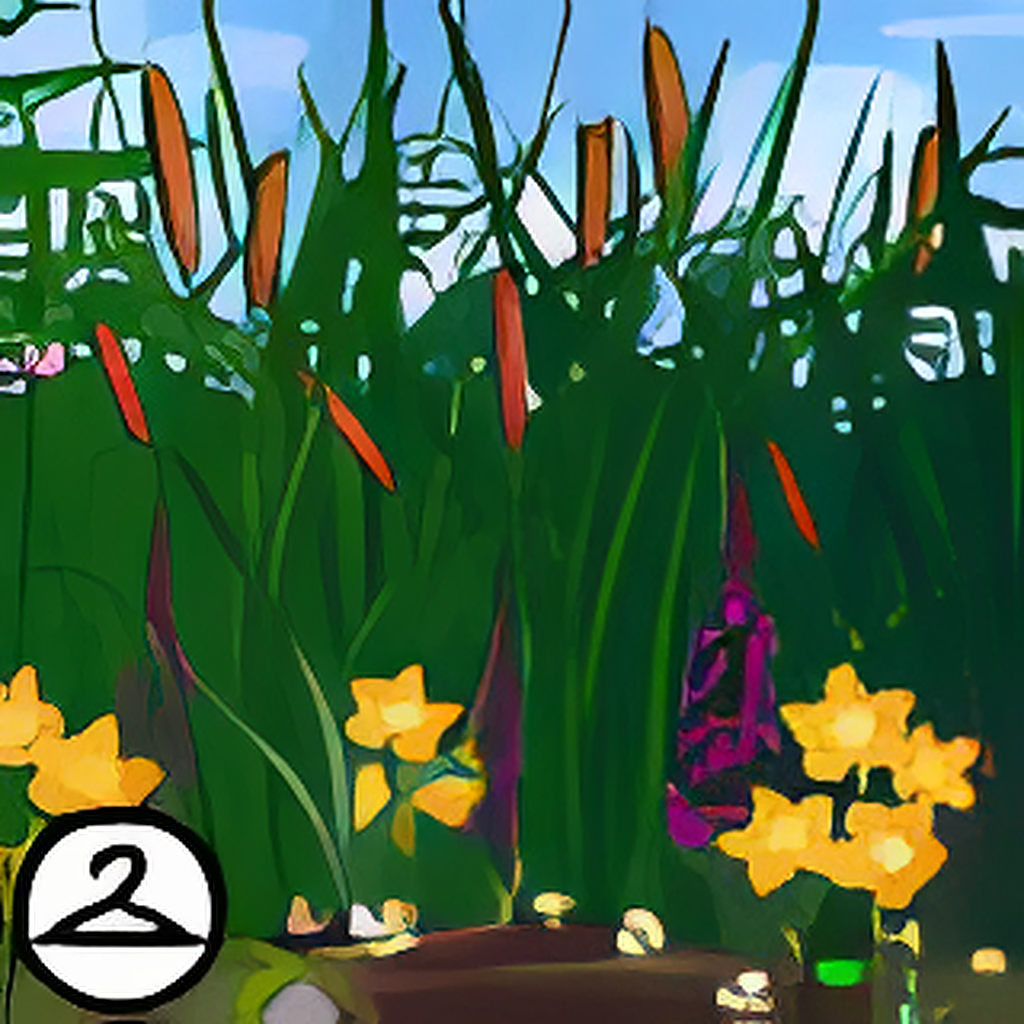 Spring in the Reeds Background