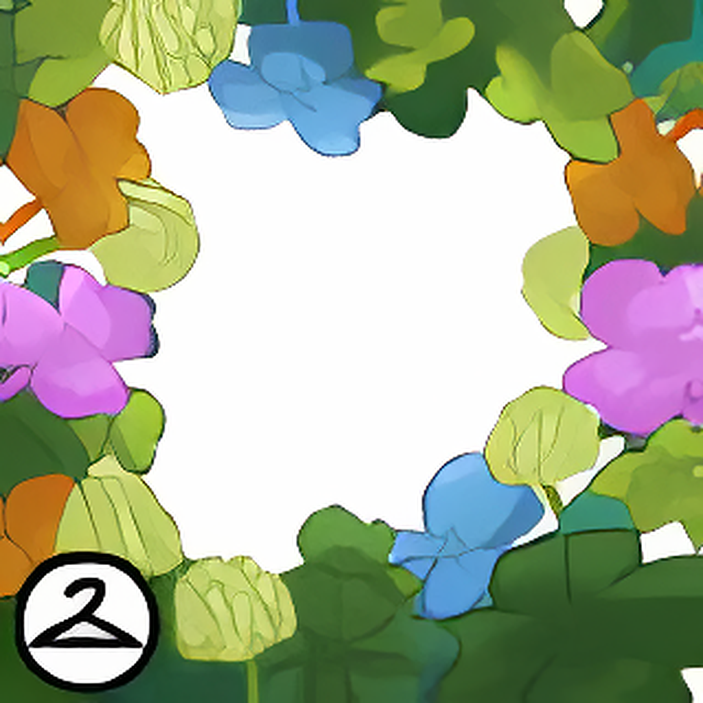 Colourful Clovers Frame