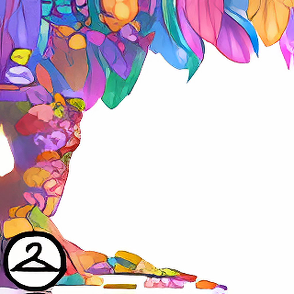 Feather Button Tree