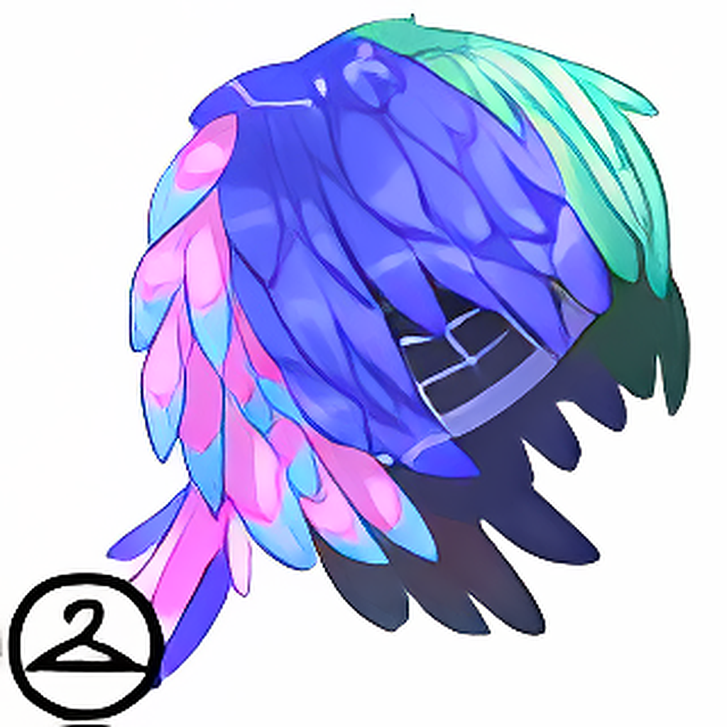 Feather Wig and Felt Accessory