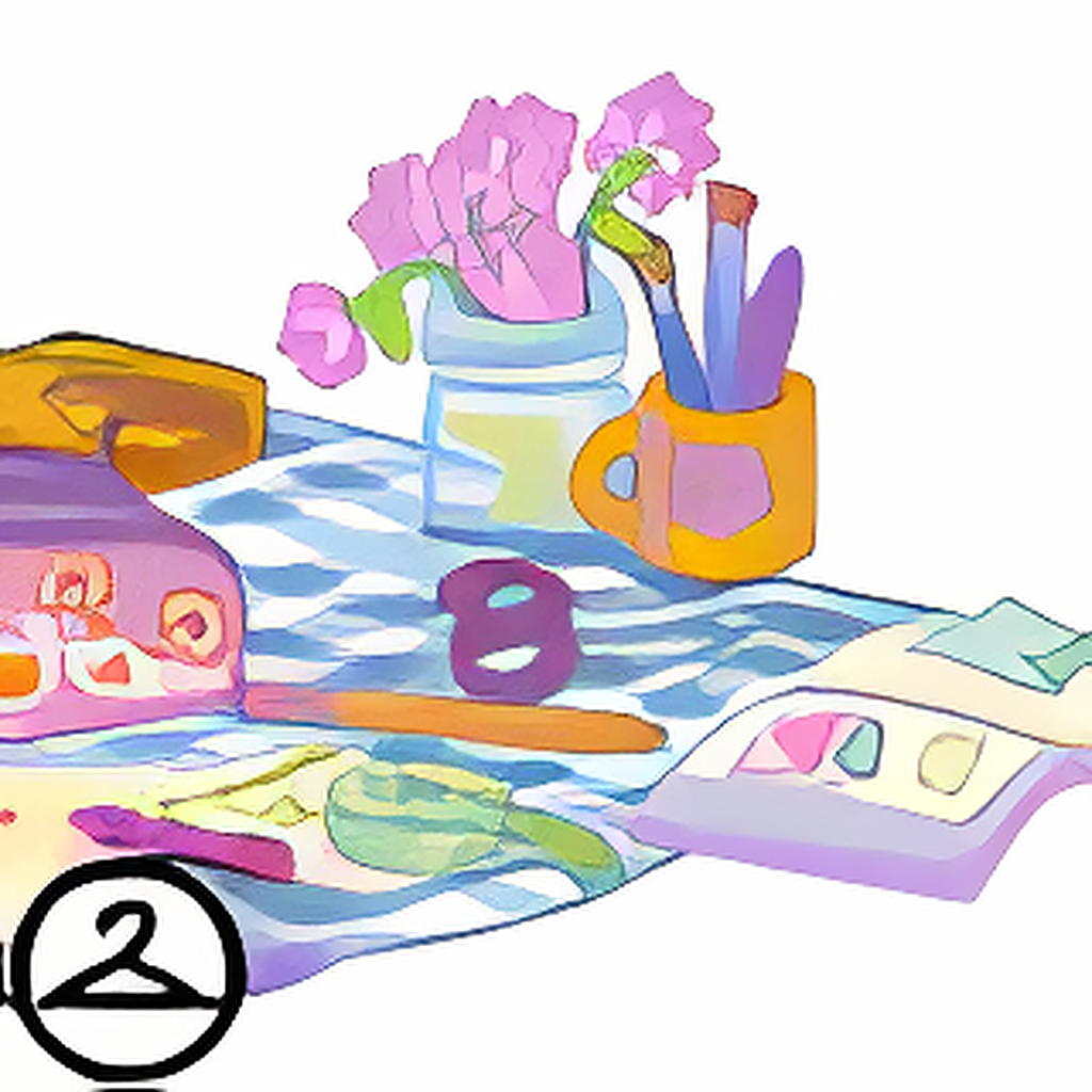 Crafting on a Picnic Blanket Trinket
