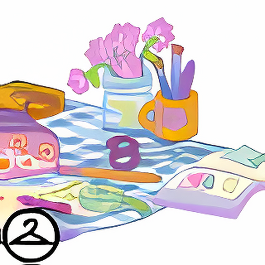 Crafting on a Picnic Blanket Trinket