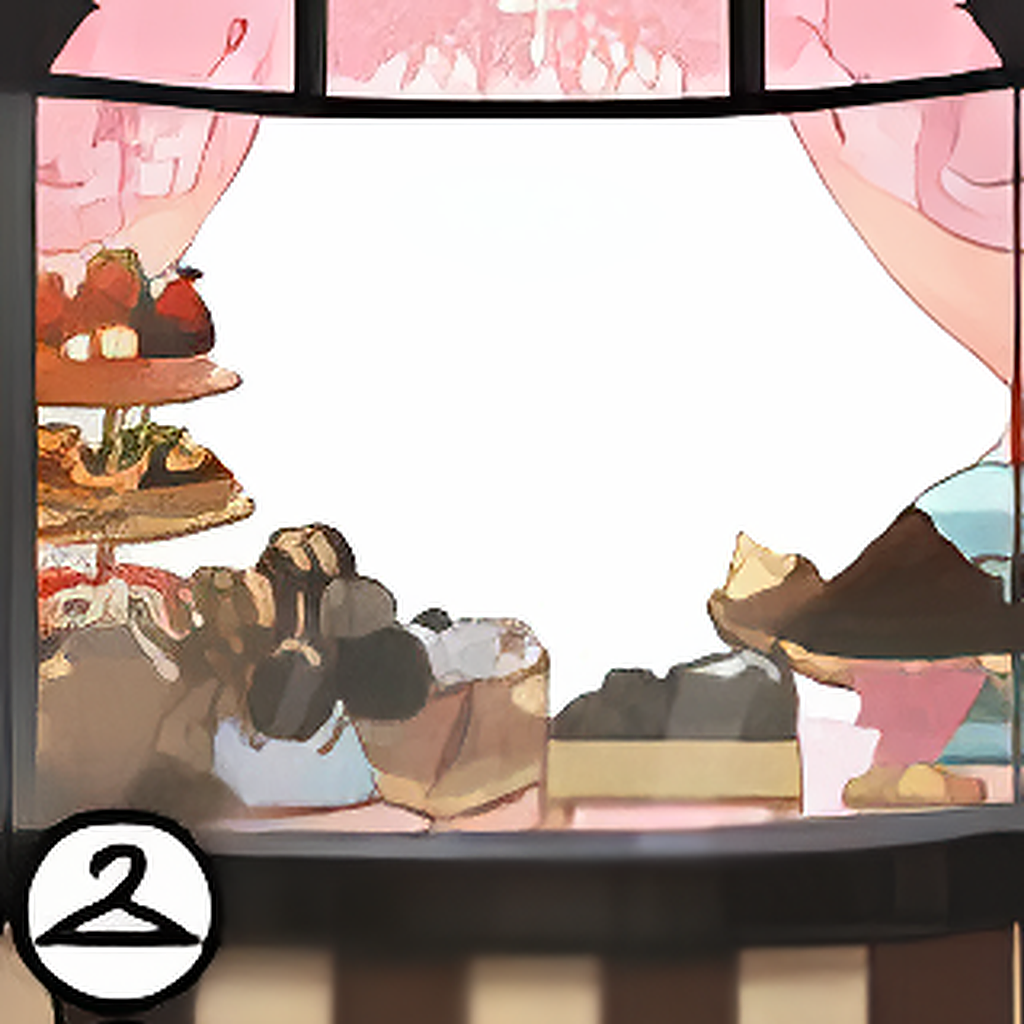 Old School Chocolate Shop Window Foreground