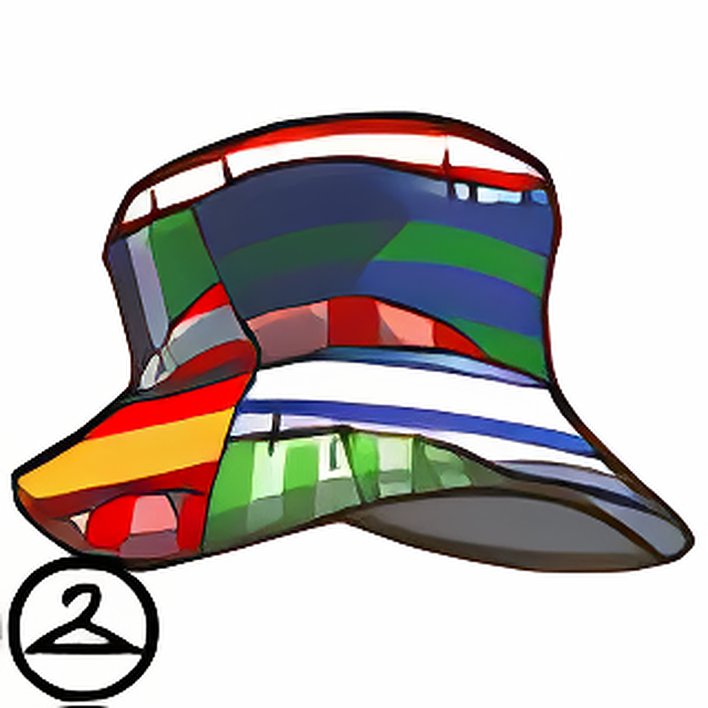 Patchwork Striped Hat