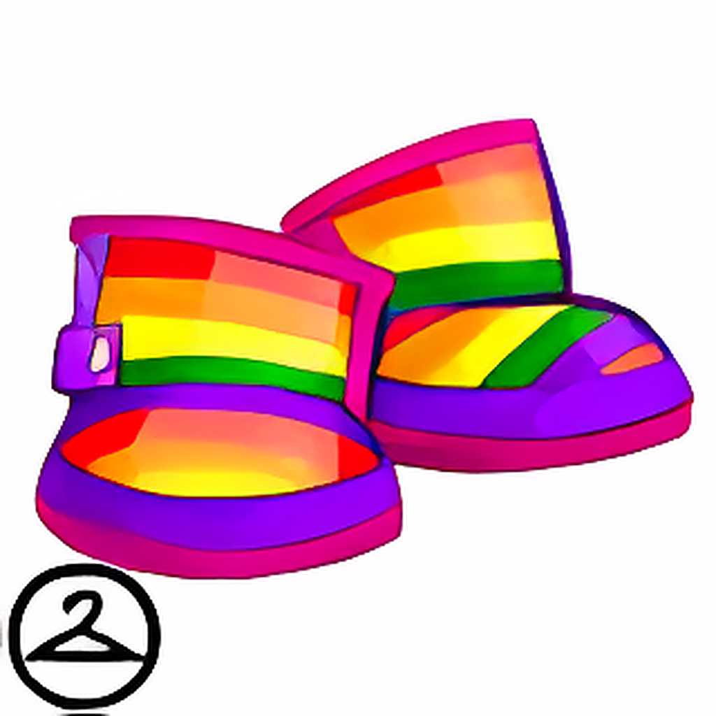 Rainbow Rain Boots