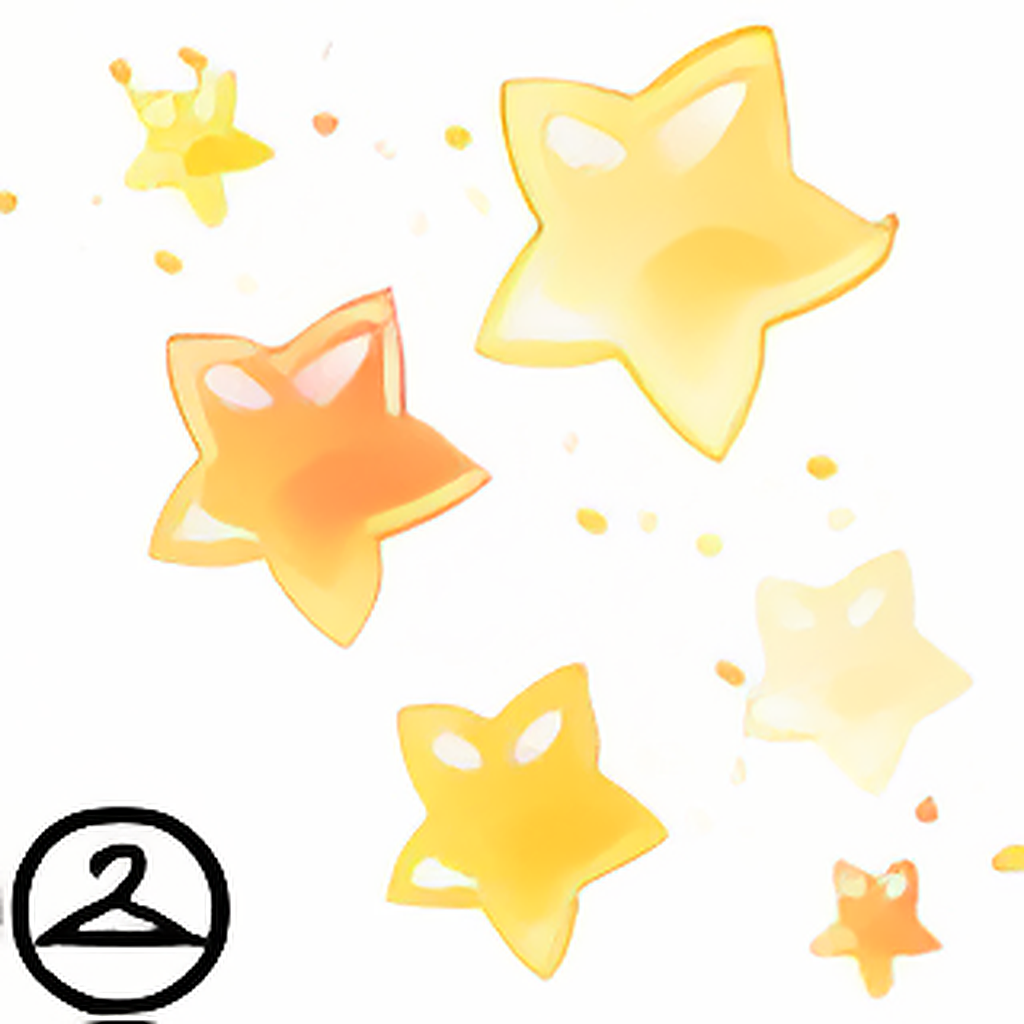 Dyeworks Yellow: Colourful Stars Trinket