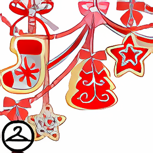 Dyeworks Red: Sugar Icing Holiday Cookies Garland