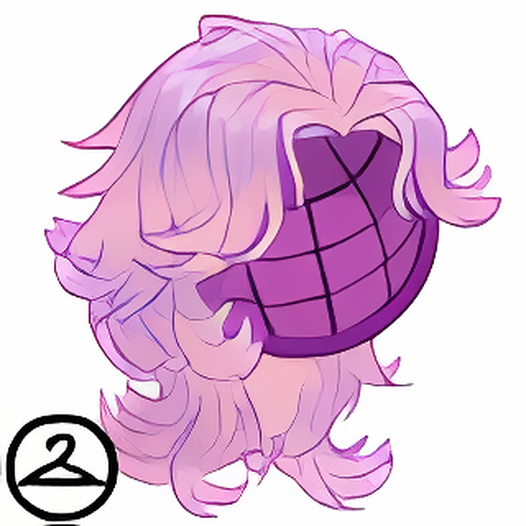 Dyeworks Pastel Faerie: Flowy Dark Wolf Cut Wig