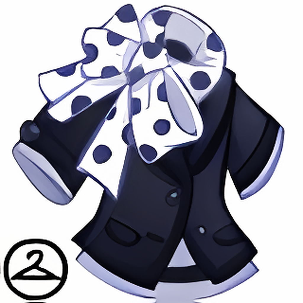 Jacket with Polkadot Scarf