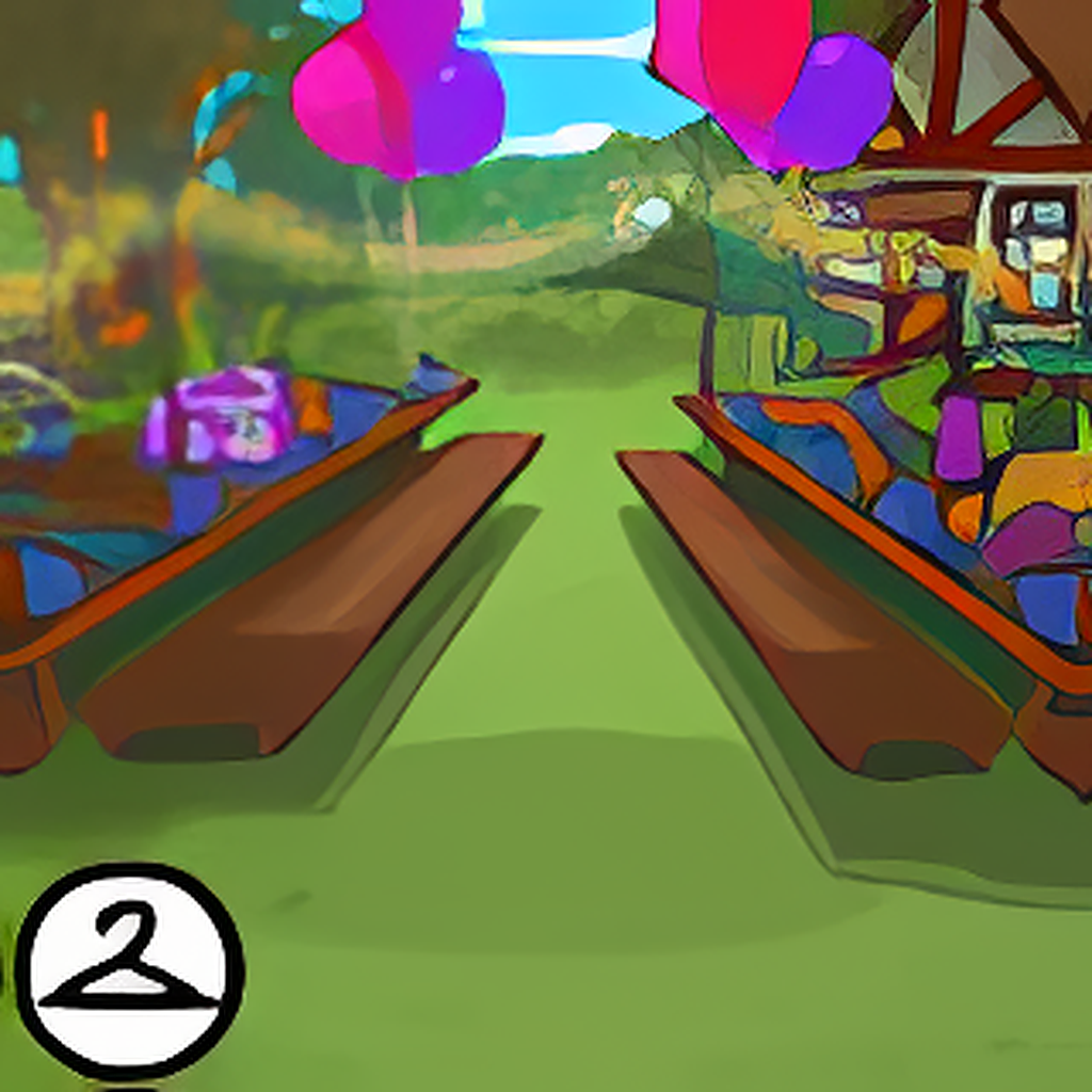 Festive Outdoors Birthday Party Background