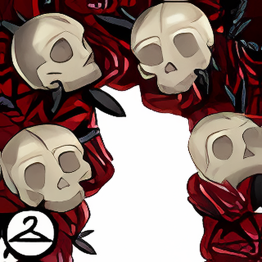 Gothic Roses and Skulls Garland