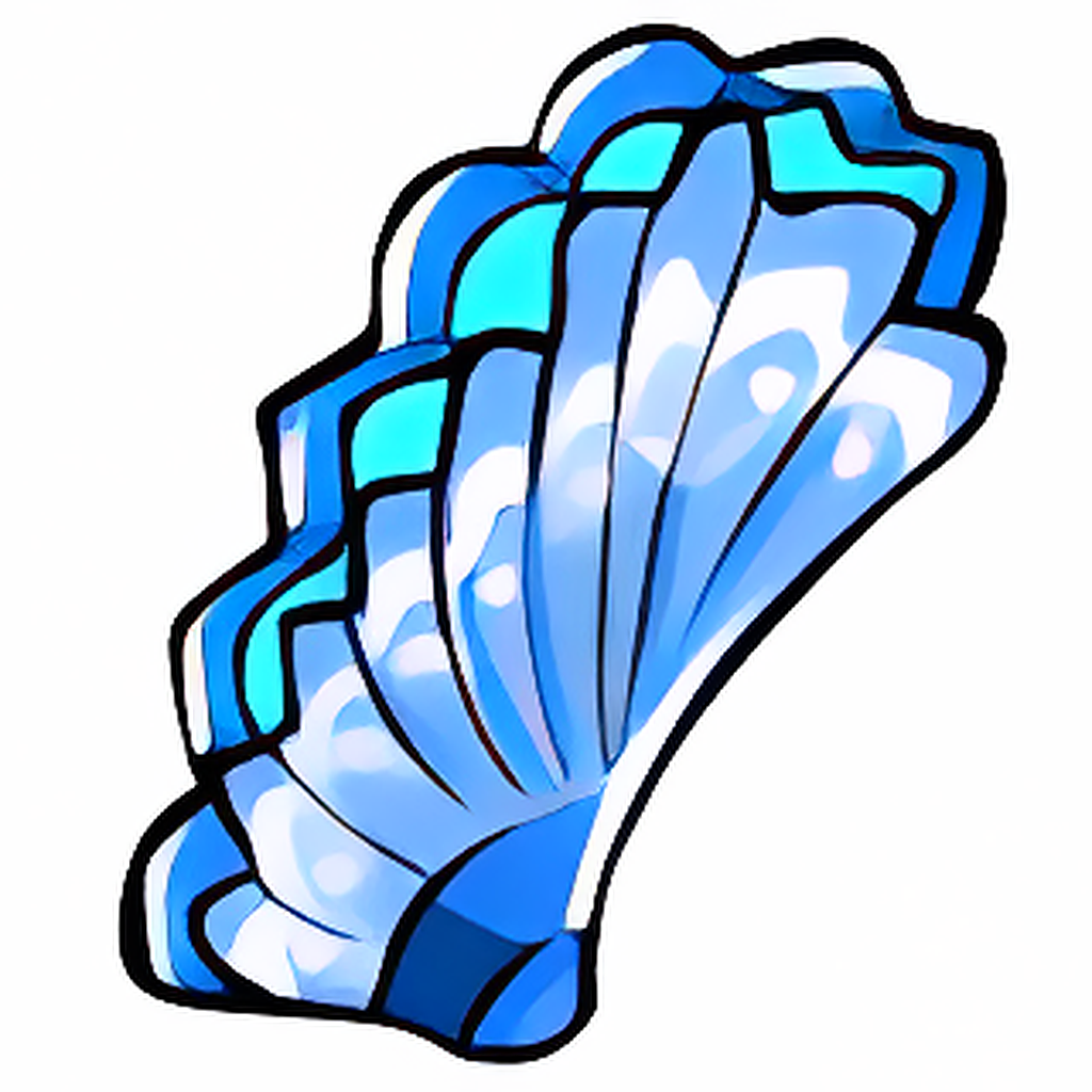 Dazzling Blue Mussel Shell
