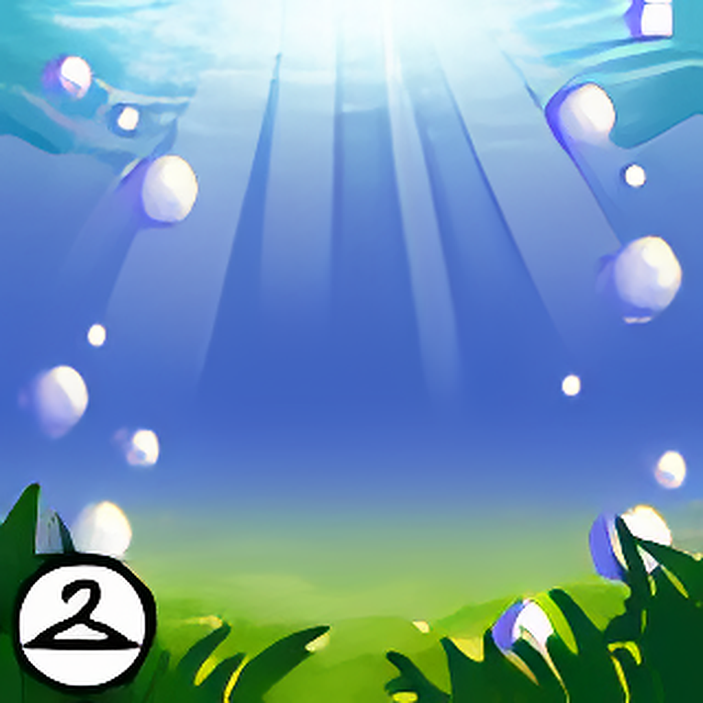 Grassy Underwater Background