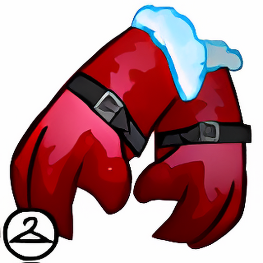 Red Satin Holiday Gloves