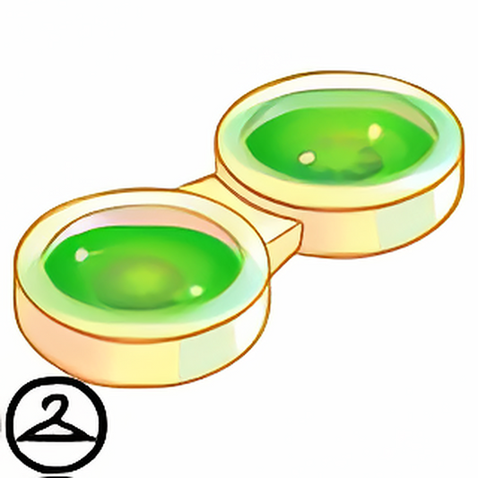 Glowing Forest Green Contacts