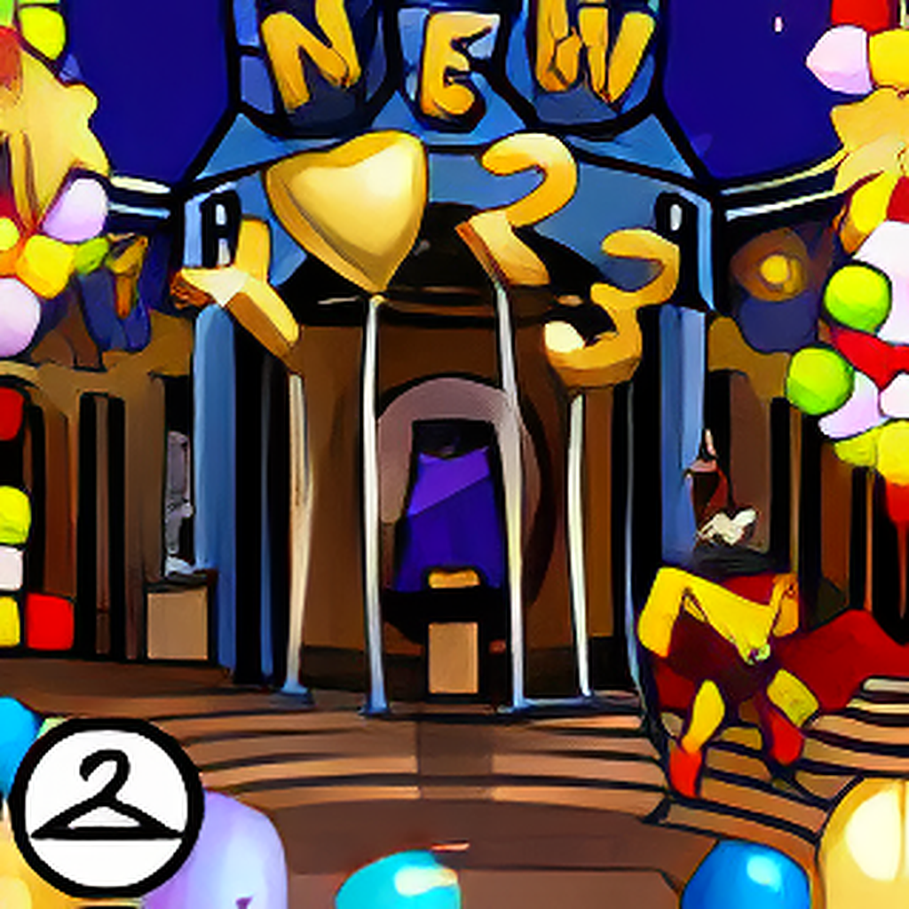Defenders of Neopia Lobby New Years Background