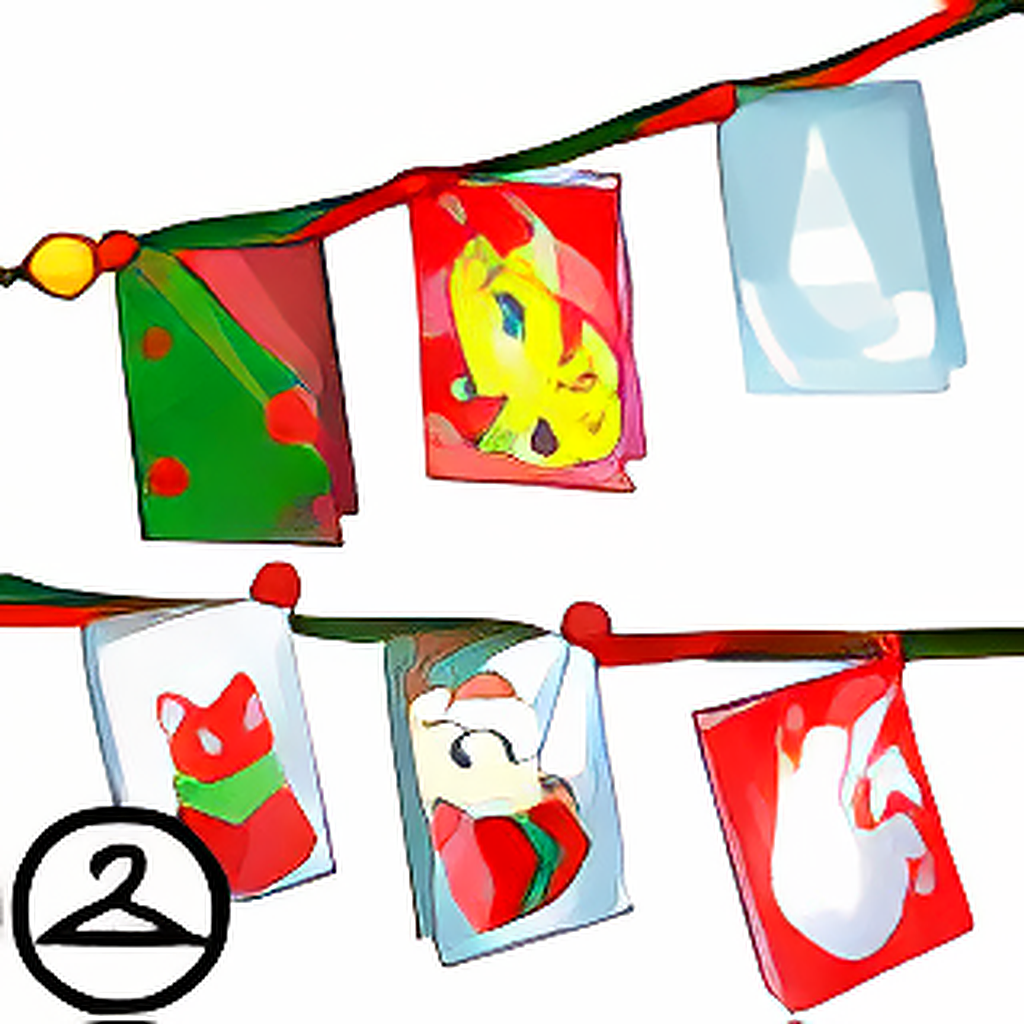 Holiday Greeting Card Garland