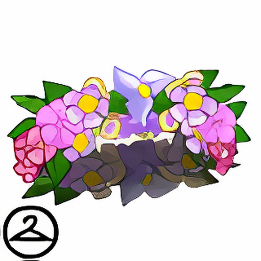 Spring Flower Head Wreath