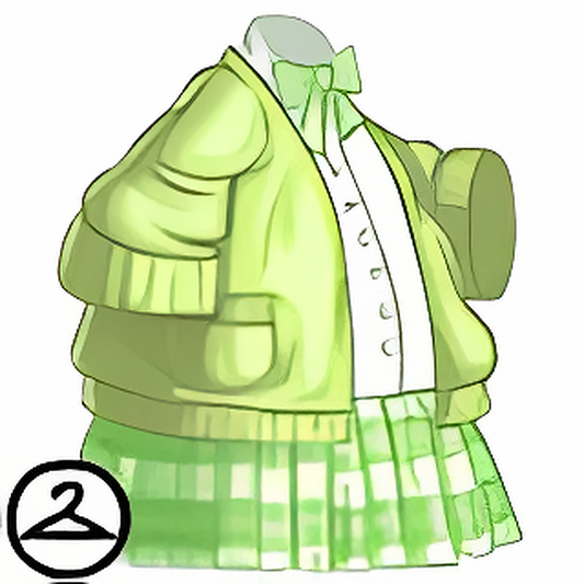 Dyeworks Green: Pink Kawaii School Outfit