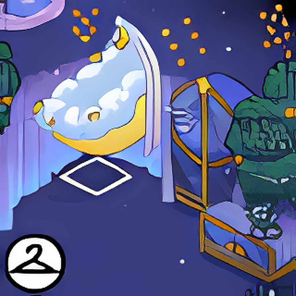Pixel Habbo Hotel Celestial Room Background
