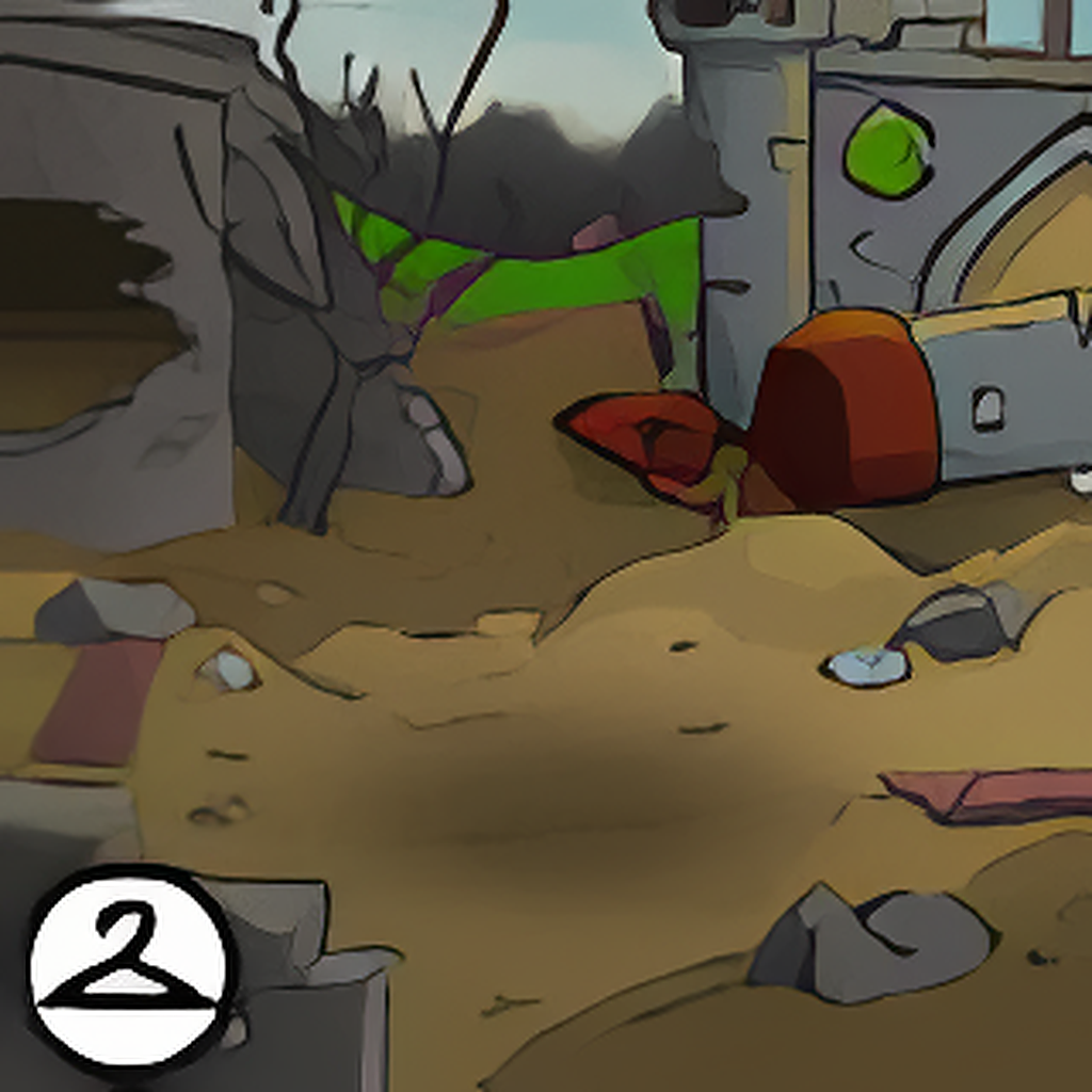 Castle Battle Ruins Background