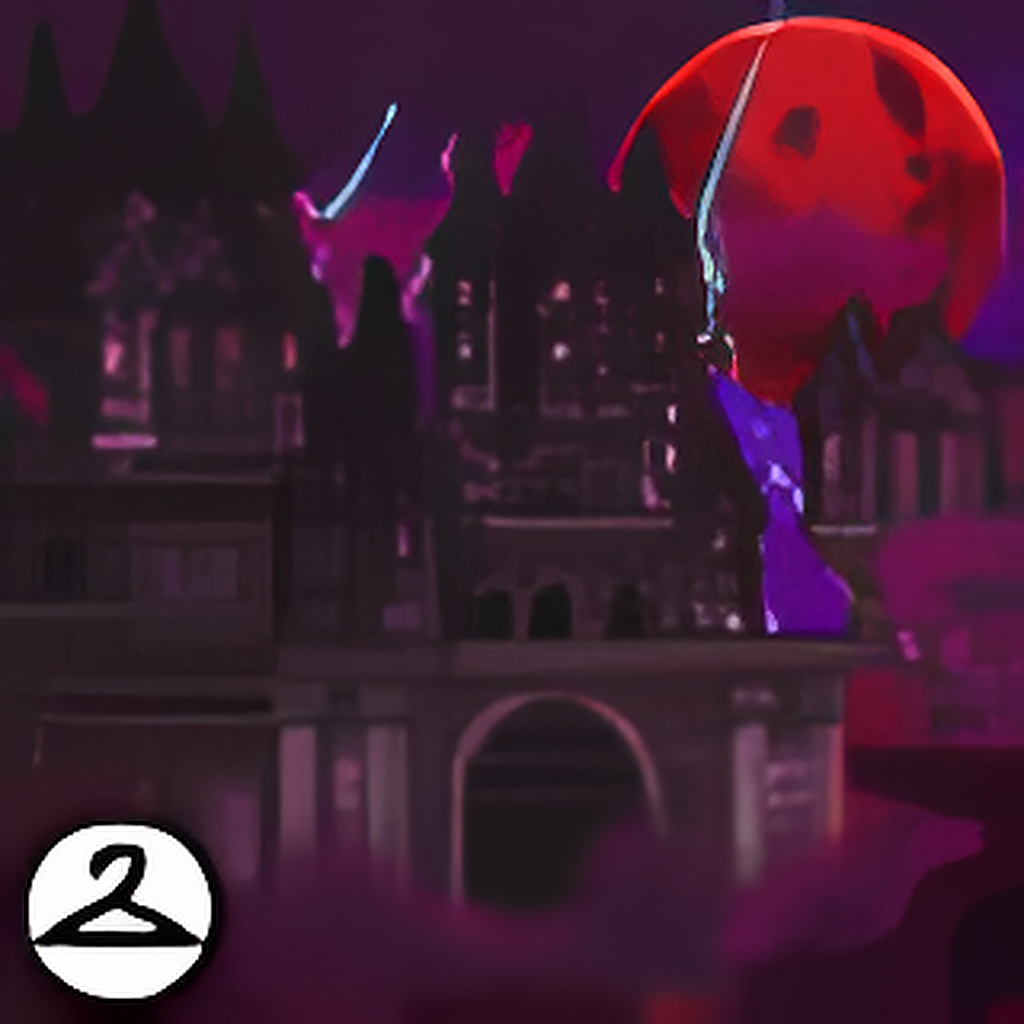 Nightmare Cloud Castle Background