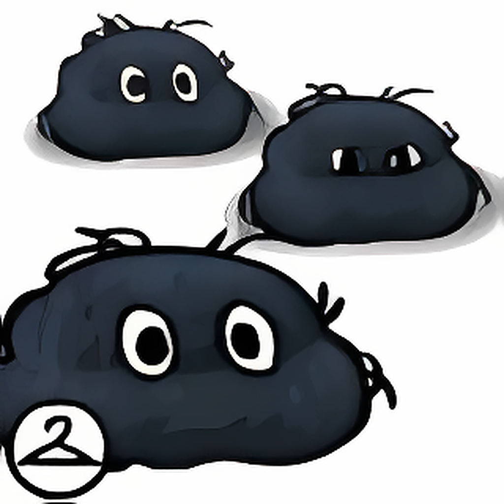 Floating Black Floof Petpetpets Trinket