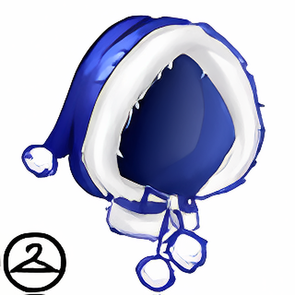Dyeworks Blue: Wintery White Hood
