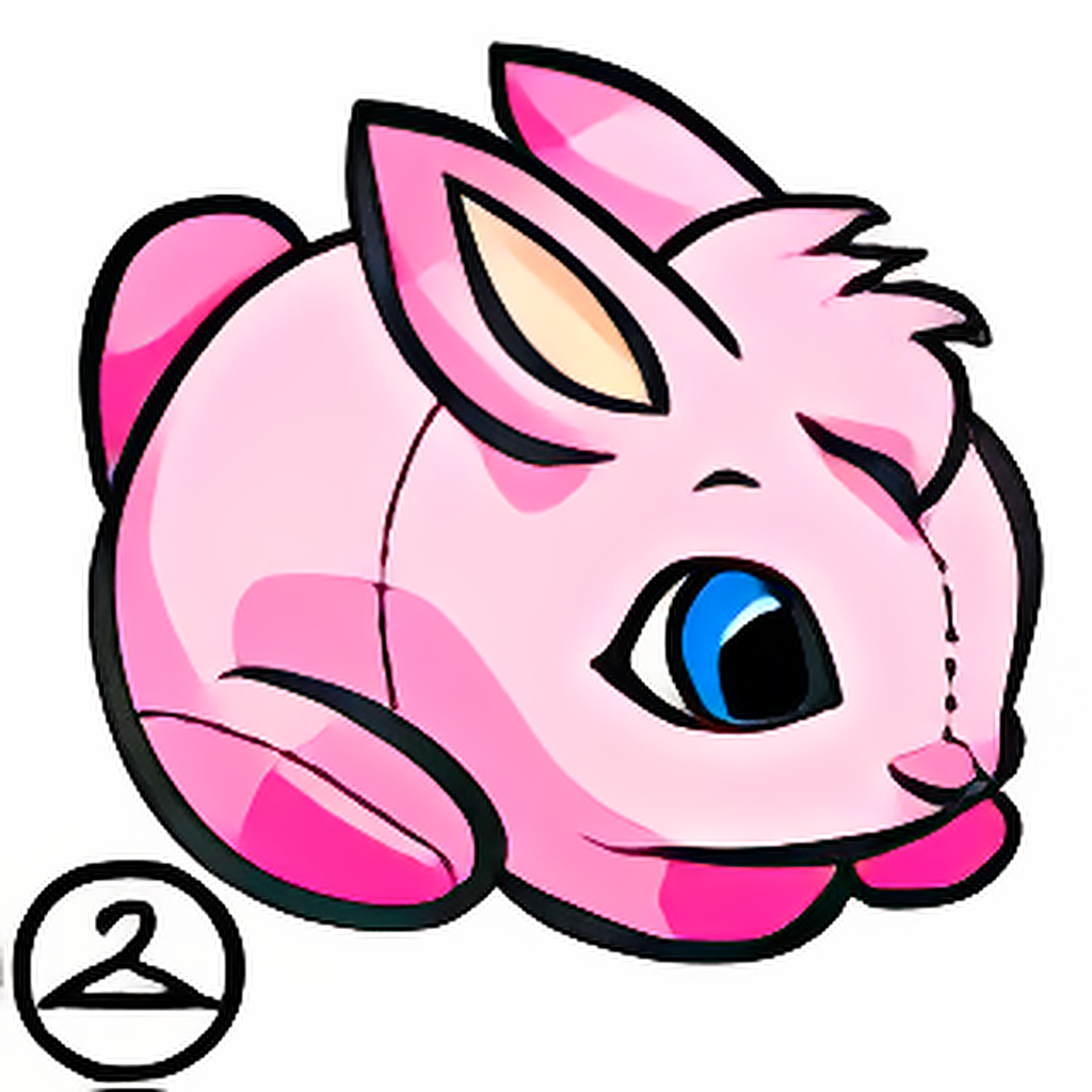 Dyeworks Pink: Baby Snowbunny Plushie