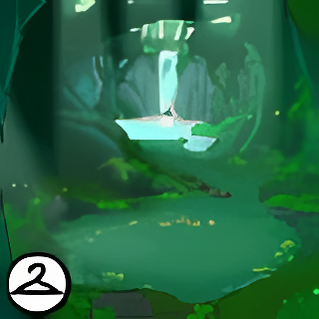 Dyeworks Green: Magical Faerie Glade Background