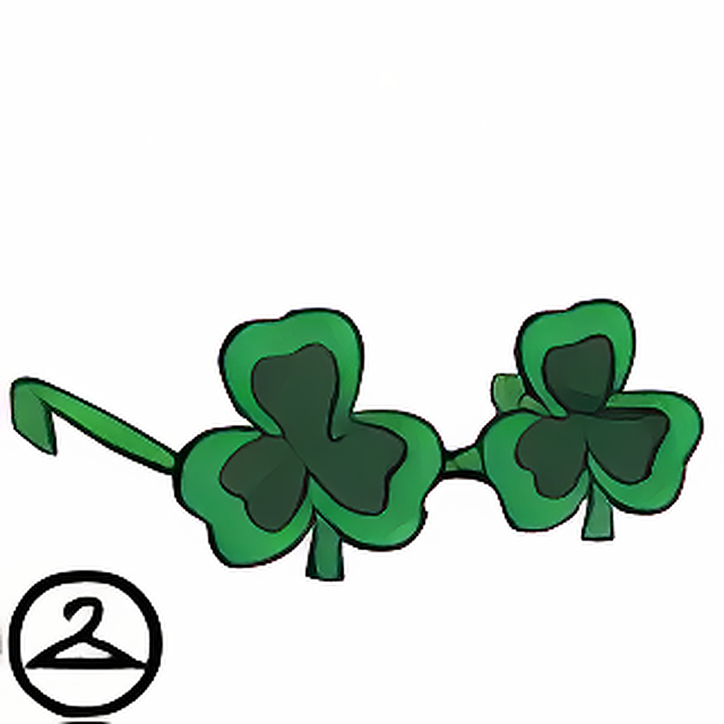 Green Clover Glasses