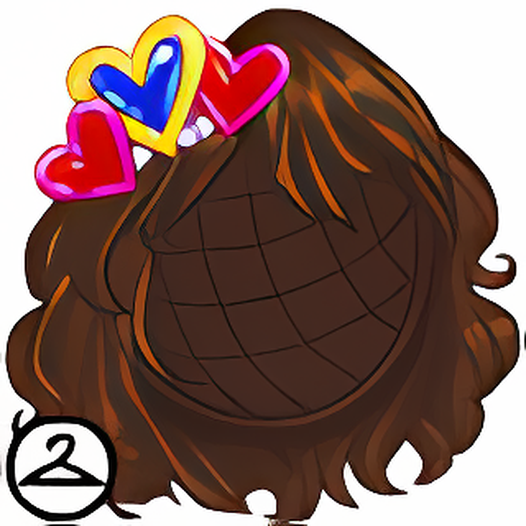 Dark Chocolate Candy Wig